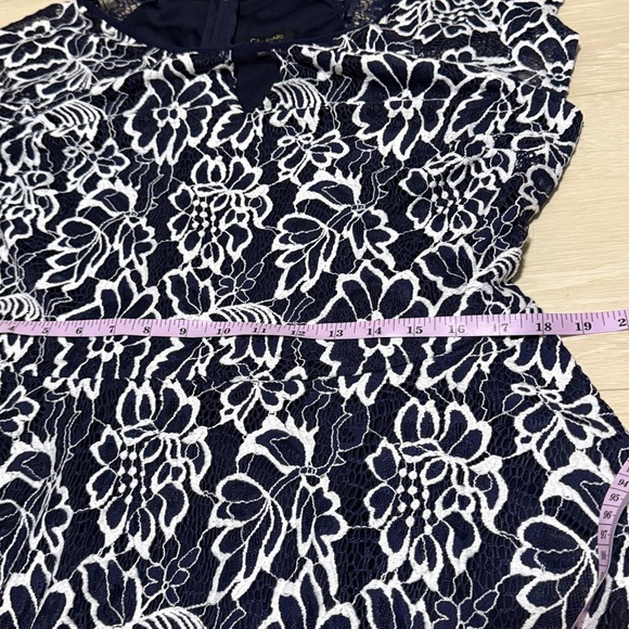 3/$10 City Studio Navy and White Floral Dress - Picture 6 of 8